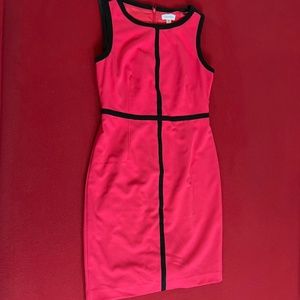 Calvin Klein pink and black pencil dress size 8